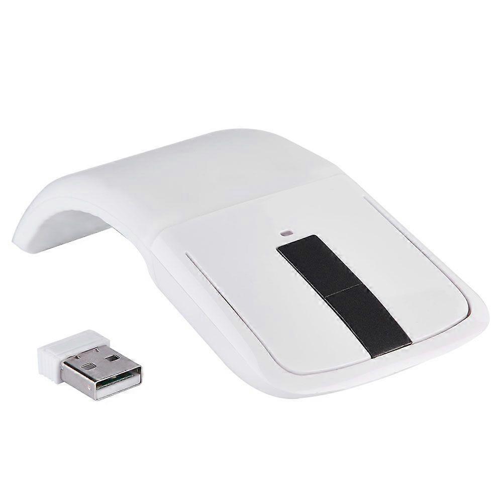 2.4GHz pliabil Wireless Arc Touch Mouse Mouse-uri USB Receiver Pentru PC NoteBook Smart TV alb
