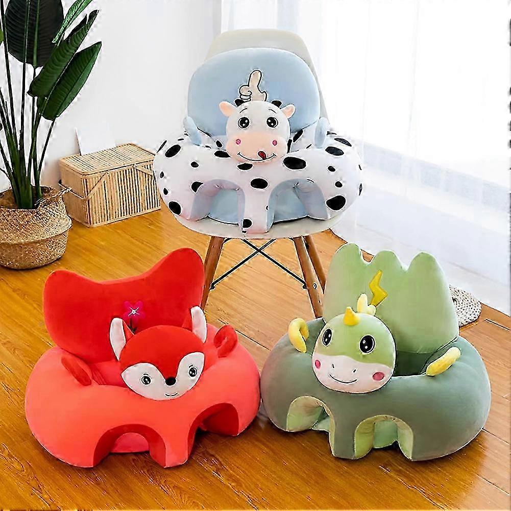 Baby Sofa Support Chair Soft Plush Green