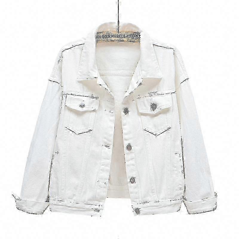 Ladies' denim jackets, available in multiple colors, regular fit, sweet college style