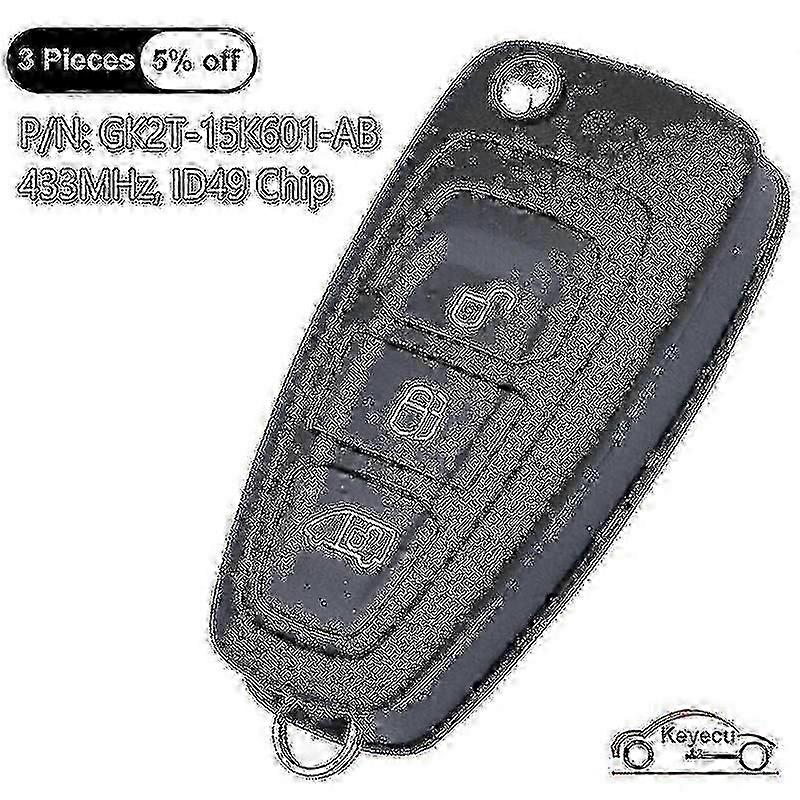 433mhz flip remote key for ford transit 2015-2020