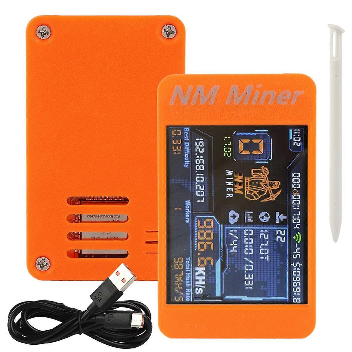 Bitcoins Miner NM Miner Upgrade V2 980KH/S 2.8 Inch Color Display DIY Solo Miner Crypto Miner Home Use BTC