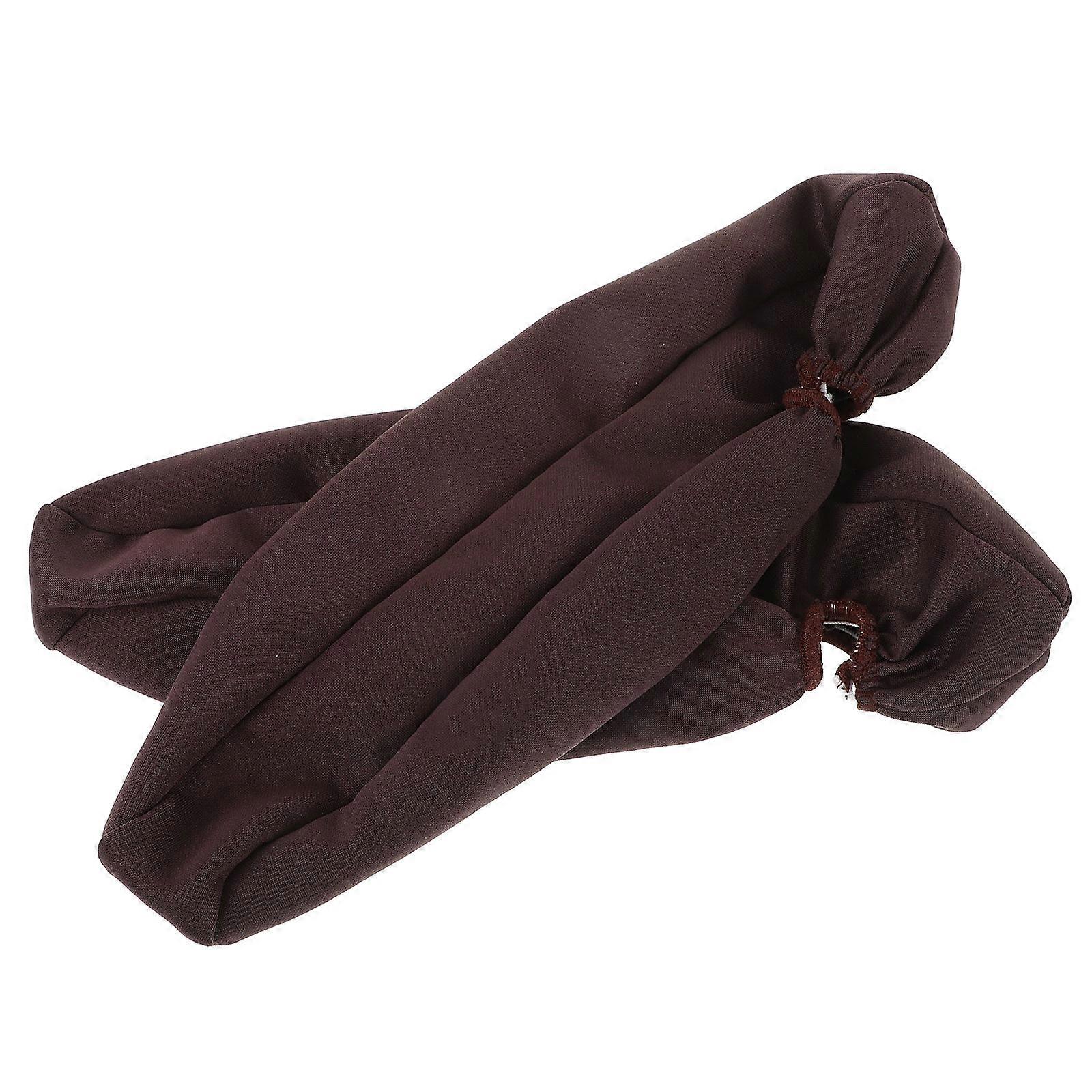 Breathable Car Armrest Cover Protective Daily Driving Coffee 33.00X6.50X0.20CM Elastic Cloth Comfortable 1 Pair