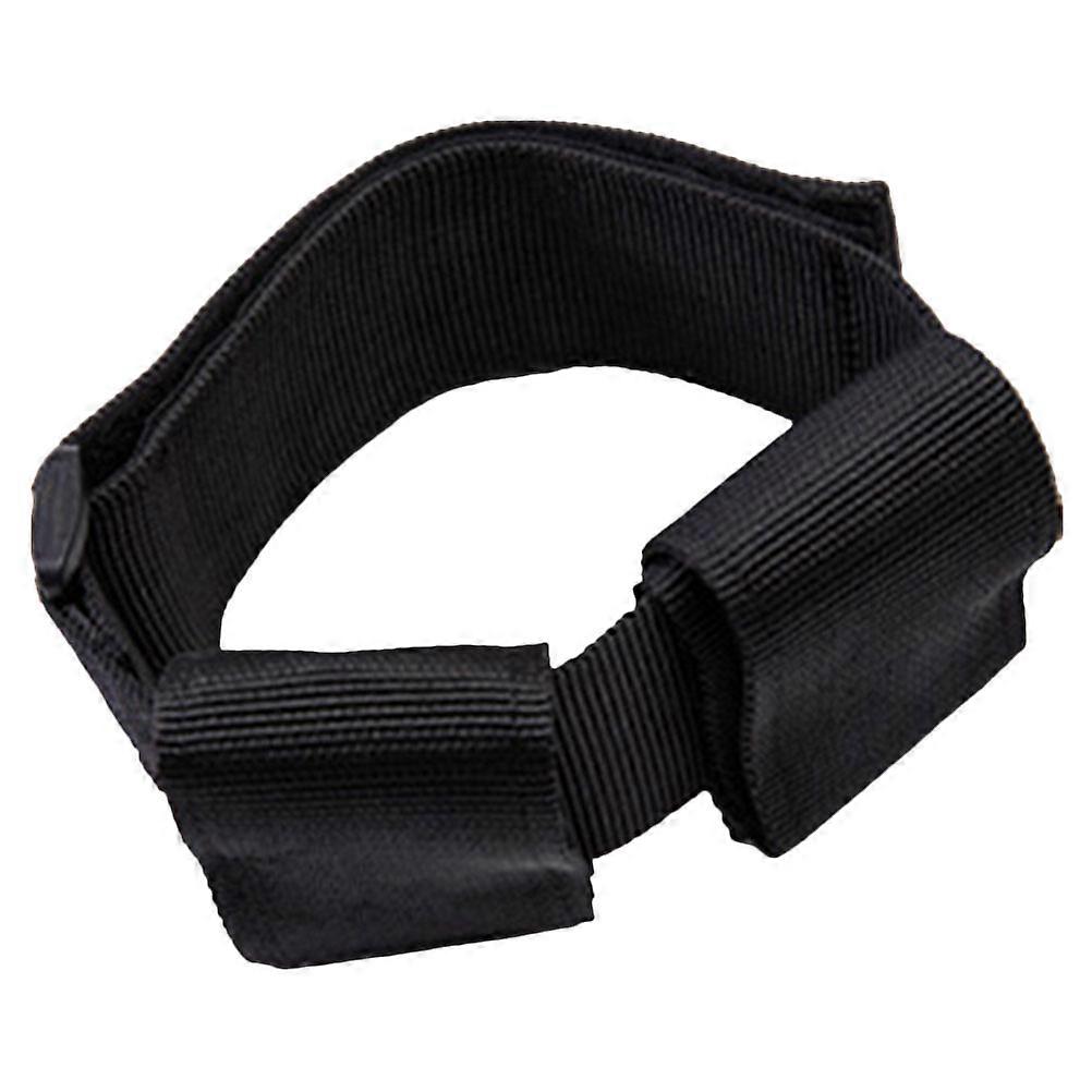 Black Adjustable Foot straps for Home Gym Use with Durable Nylon Material 0.5 Inch Wide