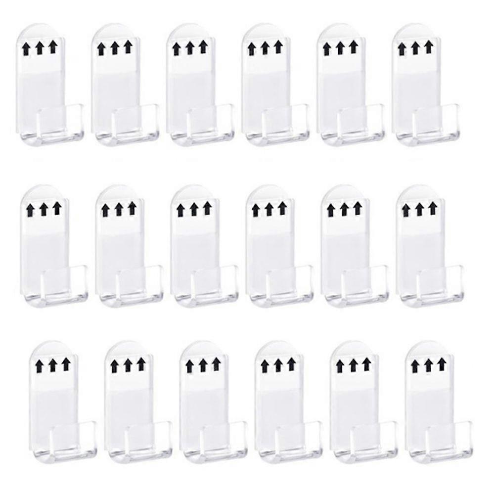 18Pcs Records Holder Acrylic Wall Mount Album Disc Show Rack Clear Vinyl Display No Drill Storage Floating Shelf