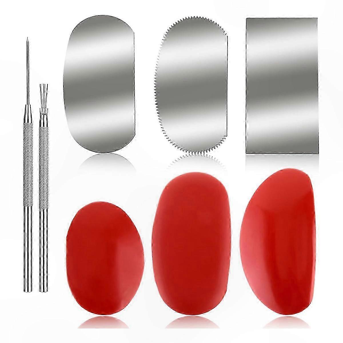 8-Piece Pottery Tool Set for Clay Sculpting, Ceramic Texturing, and Detailing Ribs with Wire