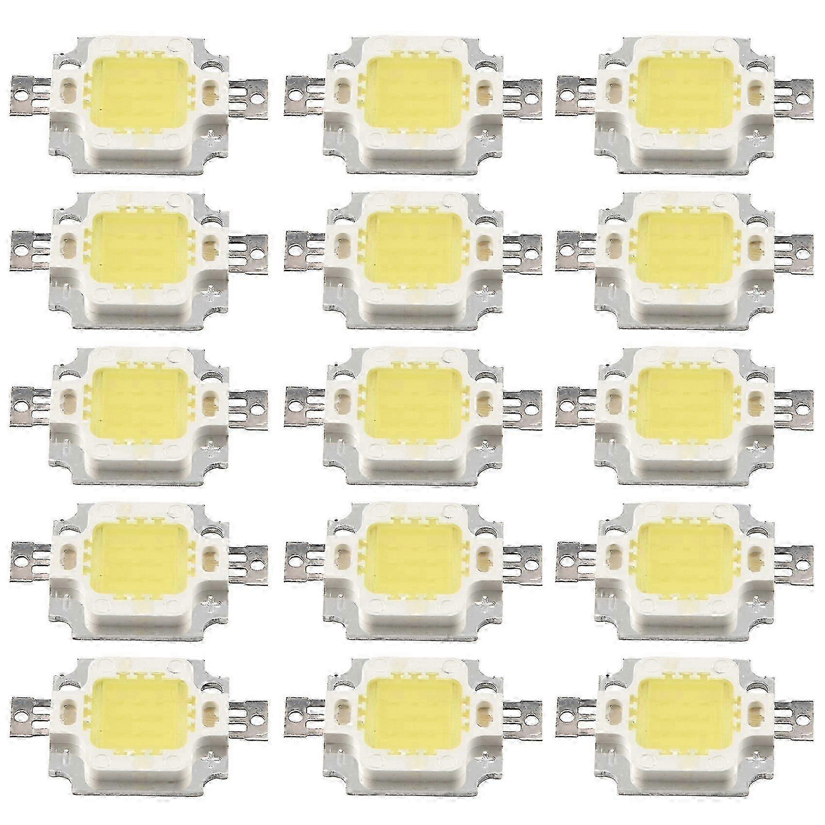 20 db 10 W-os LED tiszta fehér, nagy teljesítményű, 1100 LM-es SMD chipes LED izzó DC 9-12V