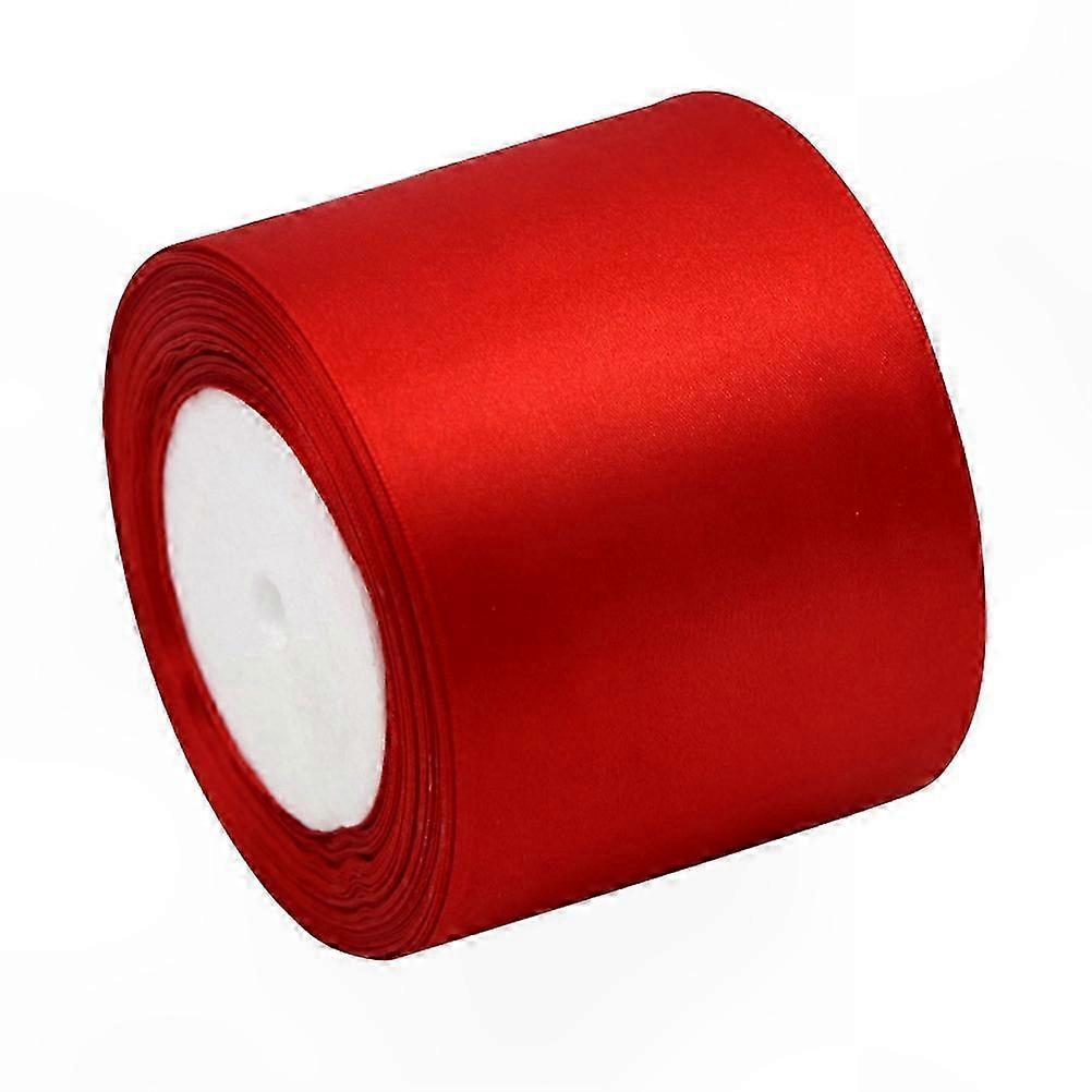 Red Decorative Ribbon for Crafting and Events, 2200x7.5cm Flat Roll, Perfect for DIY Projects and Celebrations