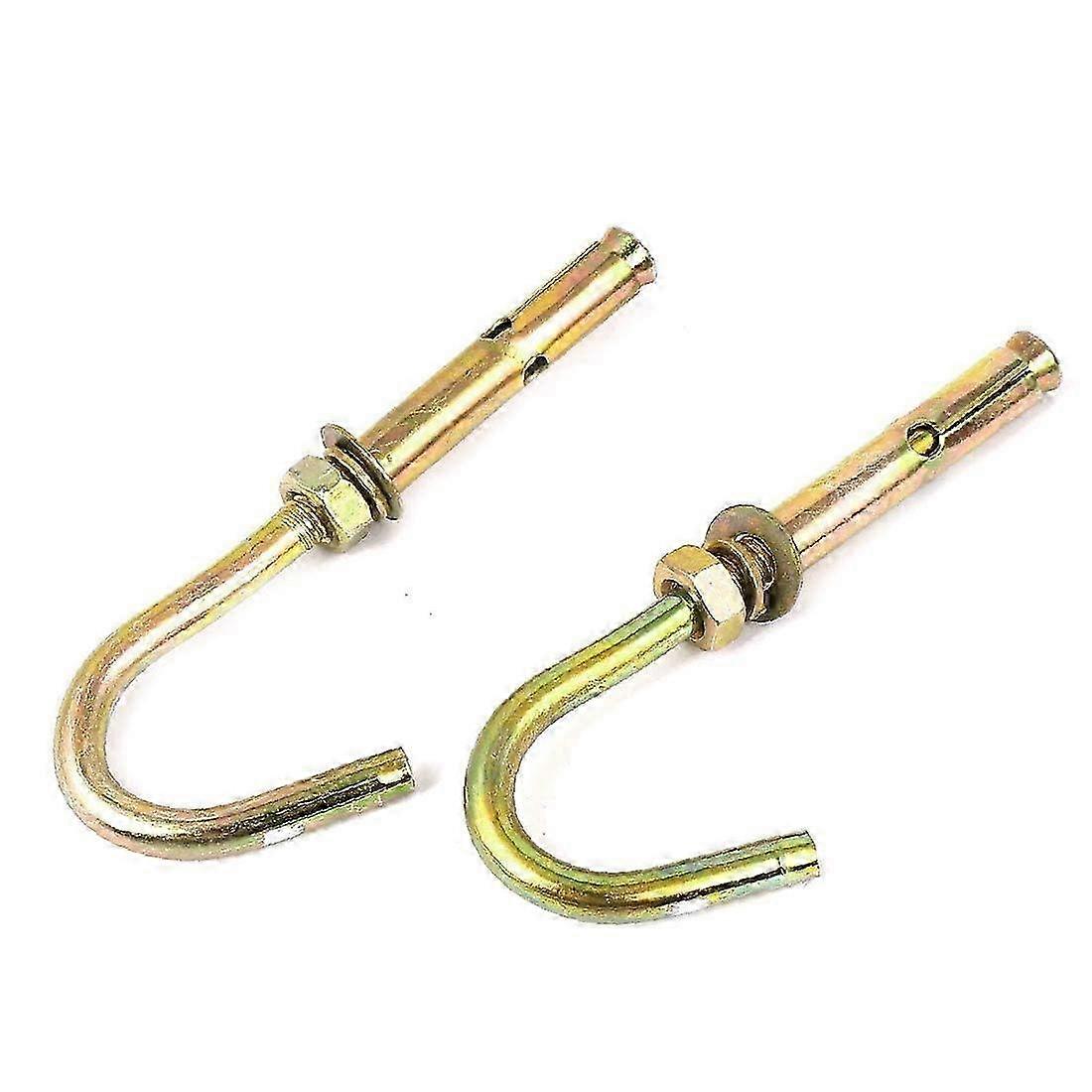 M6 Threaded Metal Expansion Open Hook Screws Anchor Bolts 88mm Long Bronze Tone 2pcs (Color : Multiple Colors) 2025