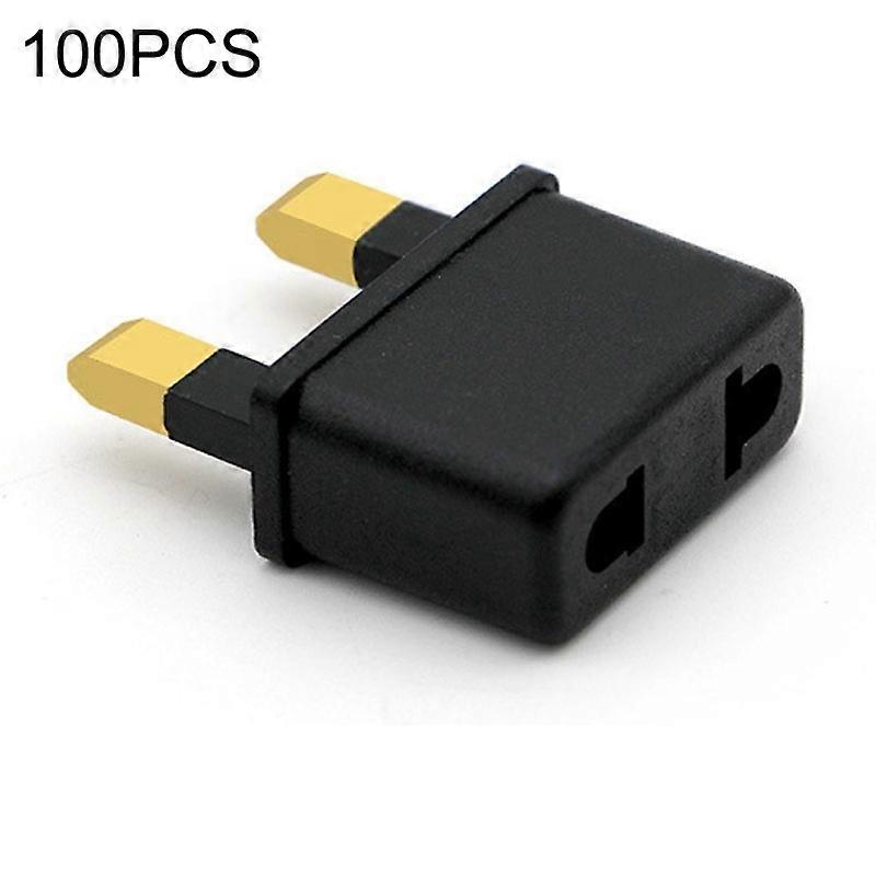 100 PCS UK Plug to US/EU Plug Adapter Power Socket Travel Converter