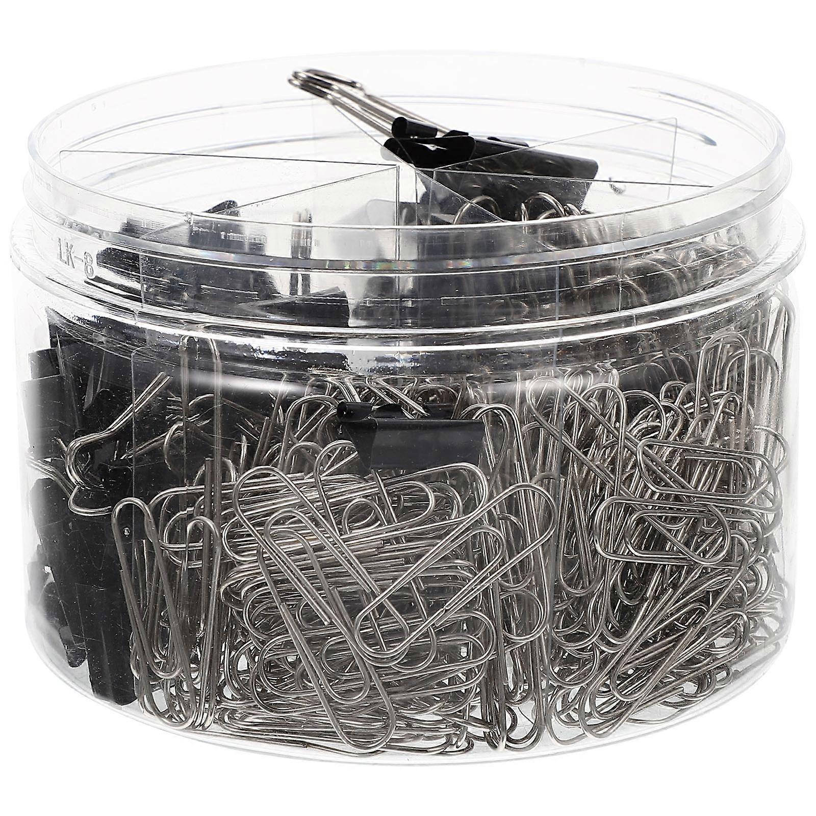 Binder Clip Supplies File Binder Clips Office Work Study Multi Steel Nickel Material Squeeze and Open 340Pcs