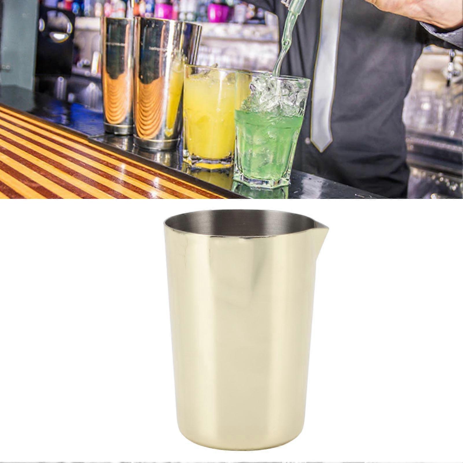 Gold Plated Stainless Steel Bartending Cup 231g Rust Proof