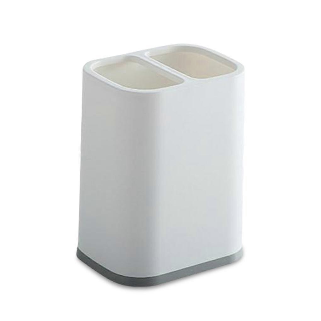 Chopstick Storage Holder Double Grids Organizer Draining Shelf Accessories