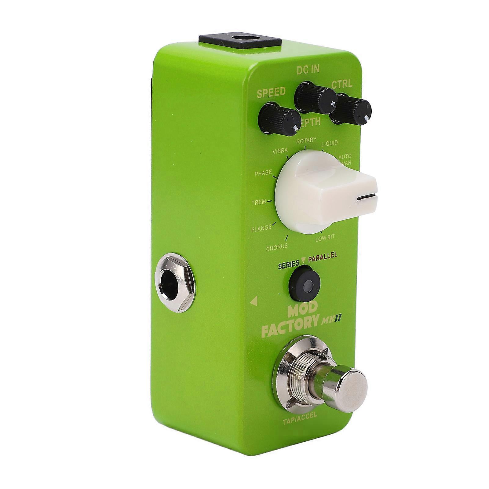 Mod Factory Single 11 Effect Pedal Green Metal Shell Adjustable
