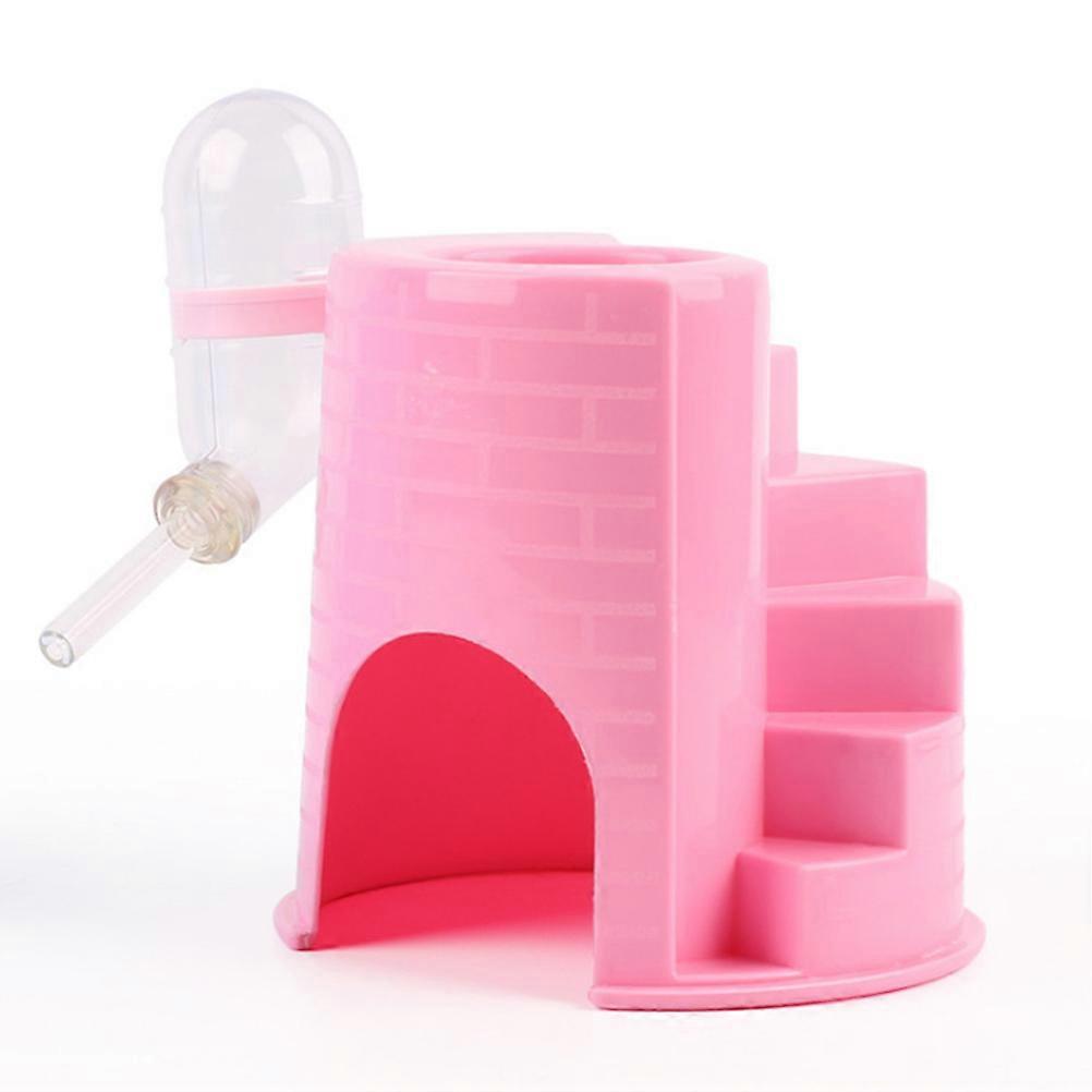 Hamster Hut Hideout Cave For Indoor Activities Suitable For Small Furry Animals In Pink 12x12x12cm For Exercising 1Pack