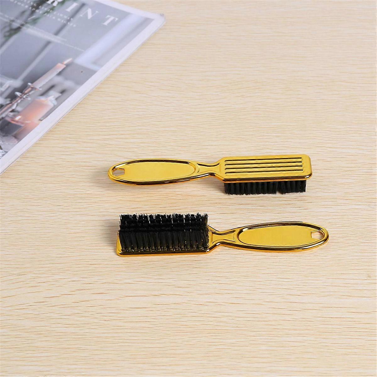 Fade Brush Comb Scissors Cleaning Brush Gold 3PC