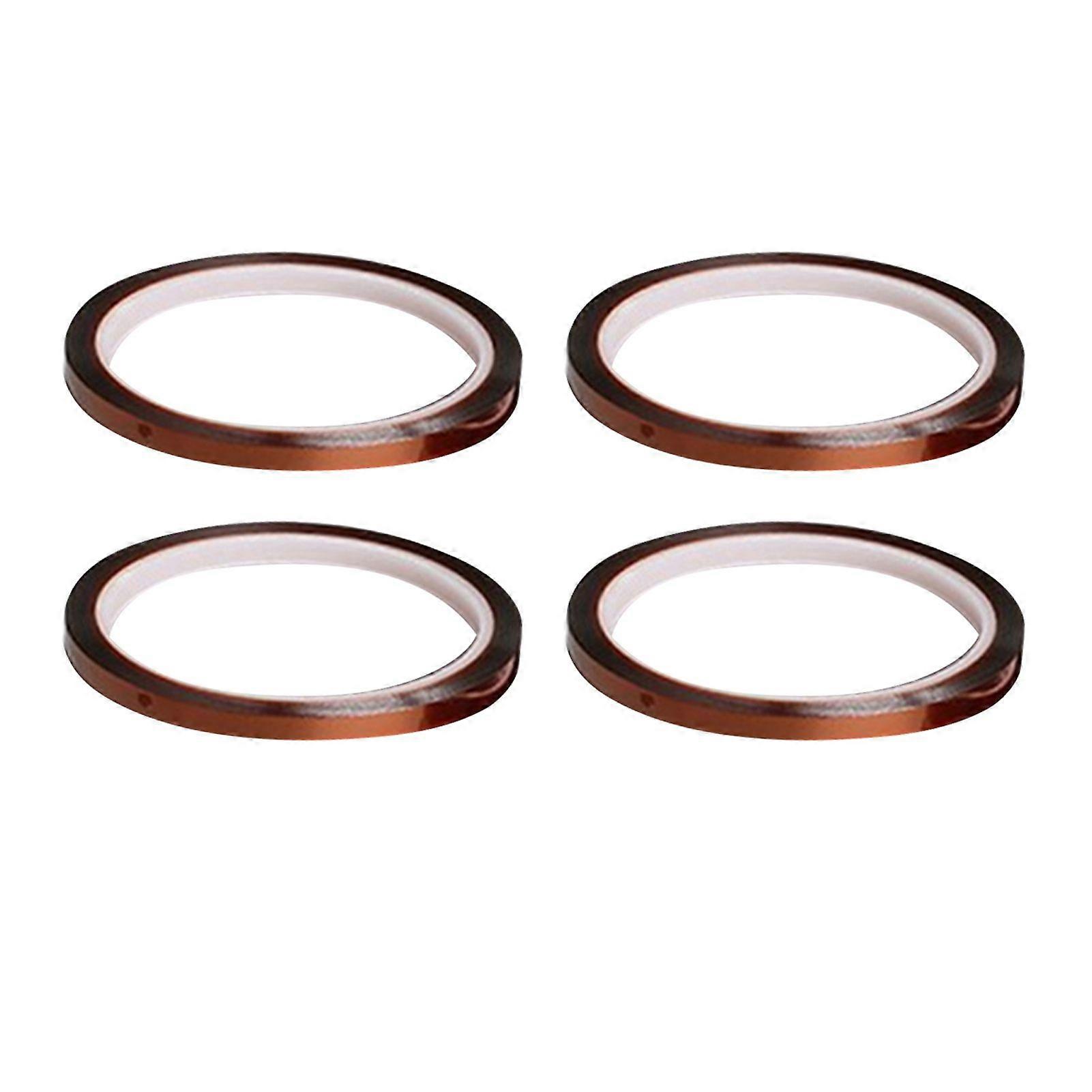 4 Rolls 0.5cmx33m Thermal Tapes High Temperature Resistant Insulating Sublimation Heat Tape