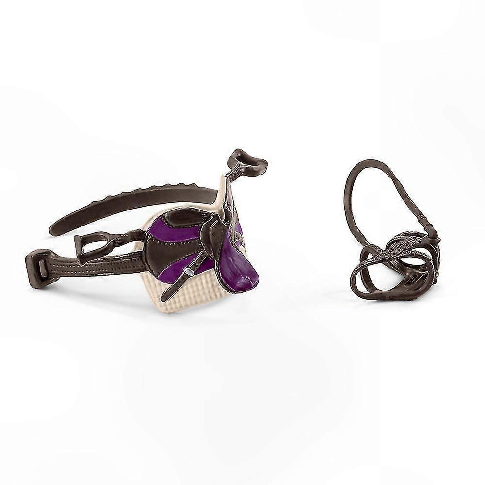 Multi-Colour Saddle & Bridle Set for Toy Figures, Accessories for 5 to 12 Year Olds