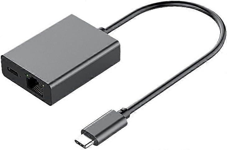 USB C to Ethernet Adapter 100Mbps, USBC RJ45 LAN Adapter With 100W PD Port for Fire TV Stick and MacBook Air/Pro