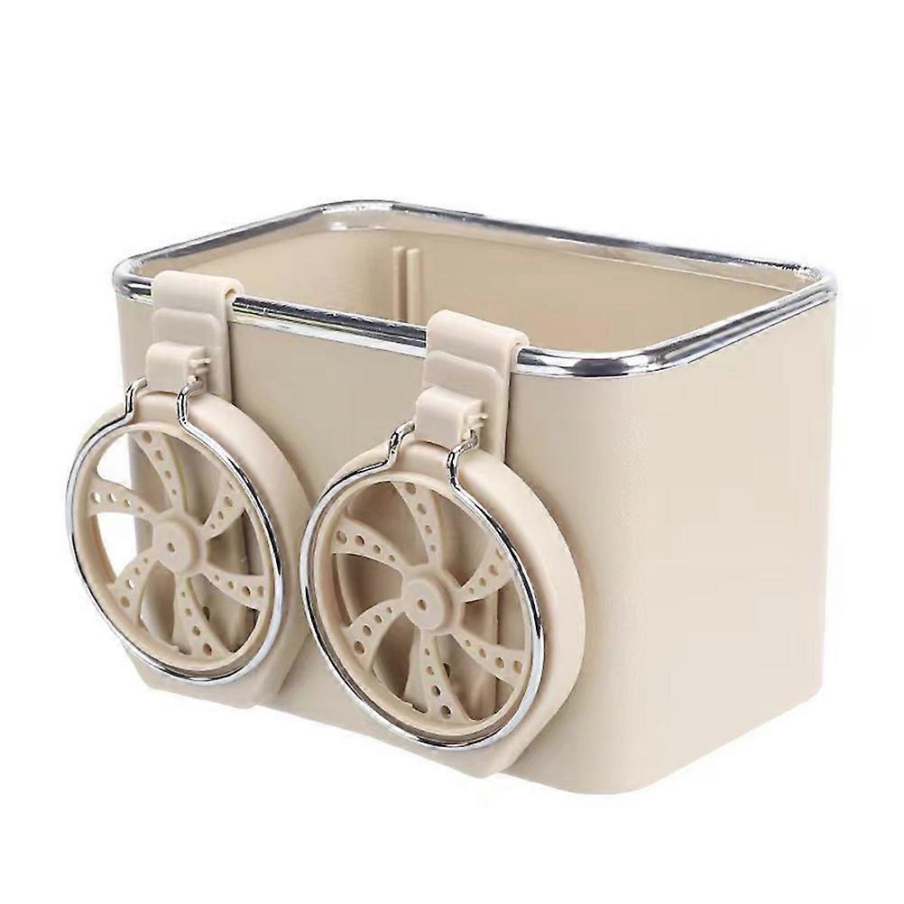 Multi-Functional Car Storage Box Tissue Box With Dual Car Cup Holder For Families With Kids 1Set