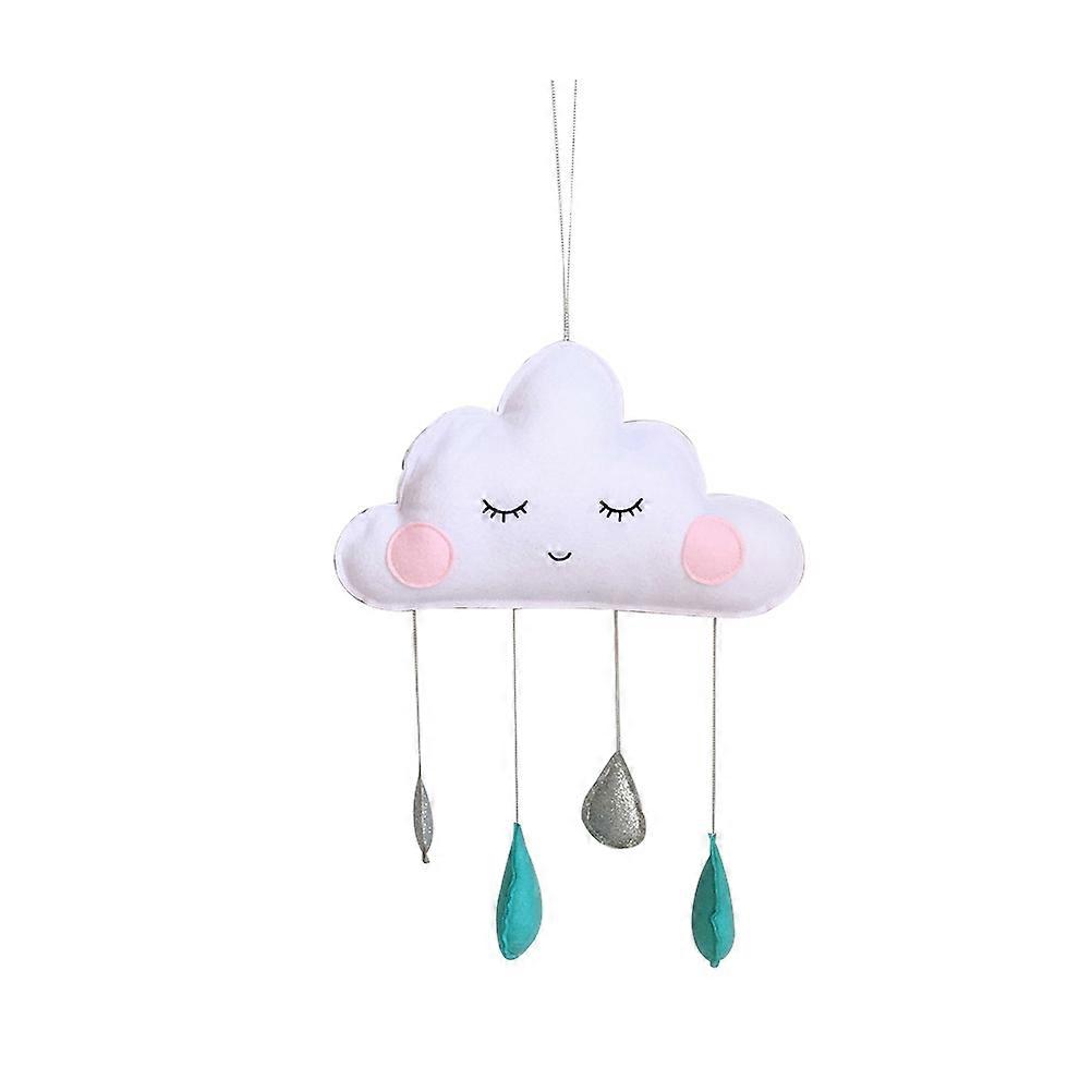 Raindrop Pendant Decorative Felt Cloud Hanging for Kids Room