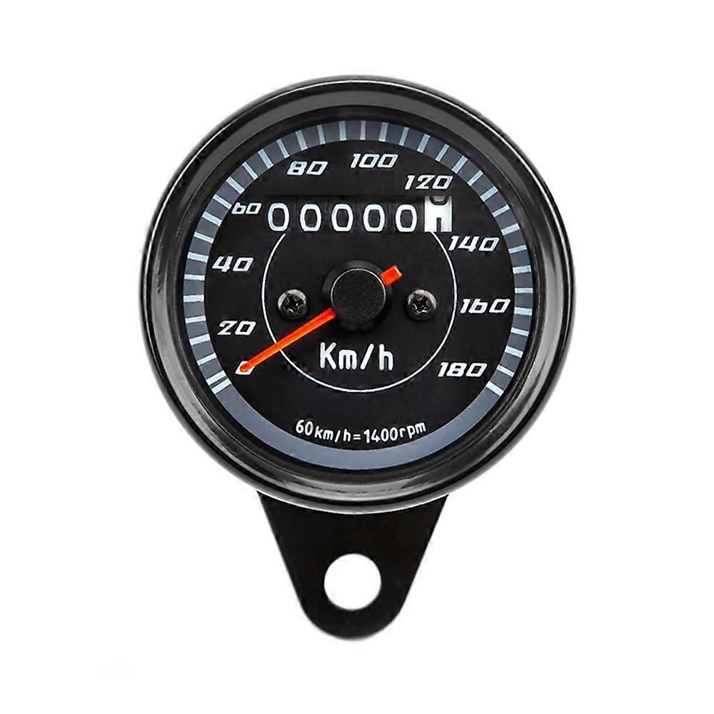 Universal Tachometer 12V For Motorcycle Odometer Gauge Backlight Indicator Black Modified Parts