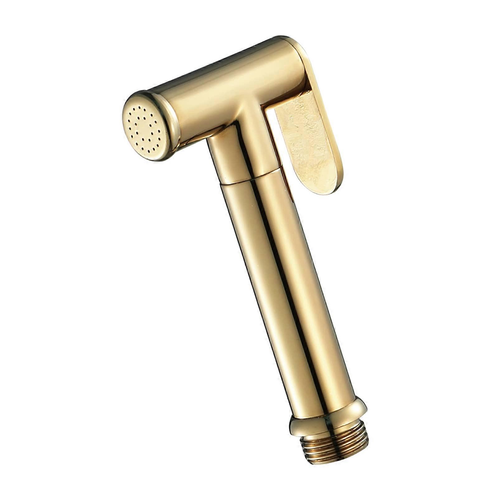 HandheldSprayer Brass Cloth Diaper Sprayer Round Shape Titanium Gold Finish For Toilet Ref: 3681