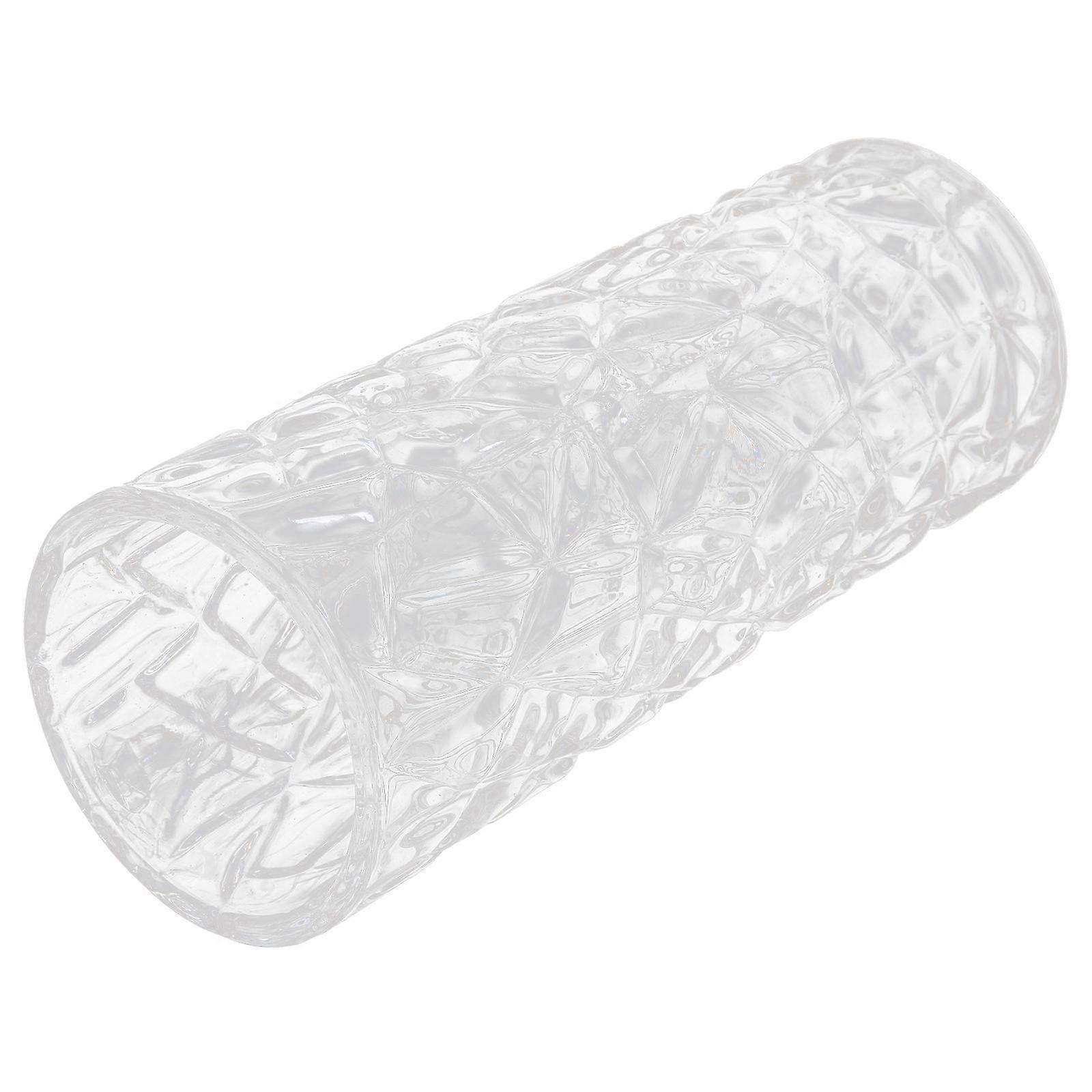 Transparent Glass Vase for Flower Display 2Pcs Bamboo Trees Decorative Style