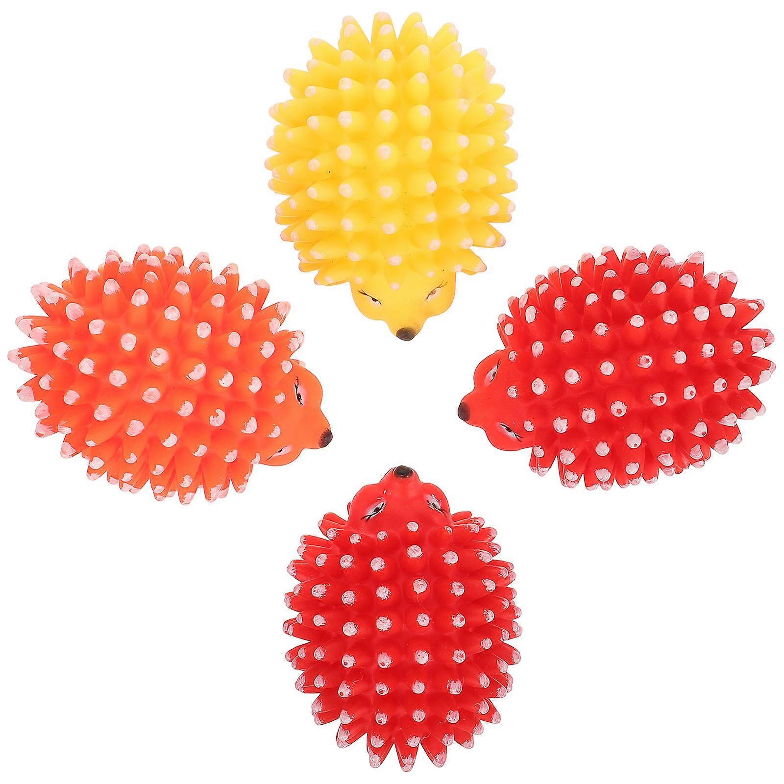 Bite-Resistant Pet Toy Dog Squeaky Plaything Hedgehog Design for Home 8Pcs