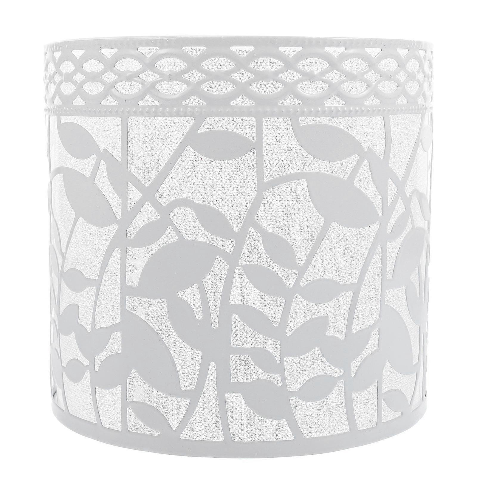 Leaf Pattern Lamp Shade Iron Light Cover Home Decoration White Color 1Pcs Protect From Dust