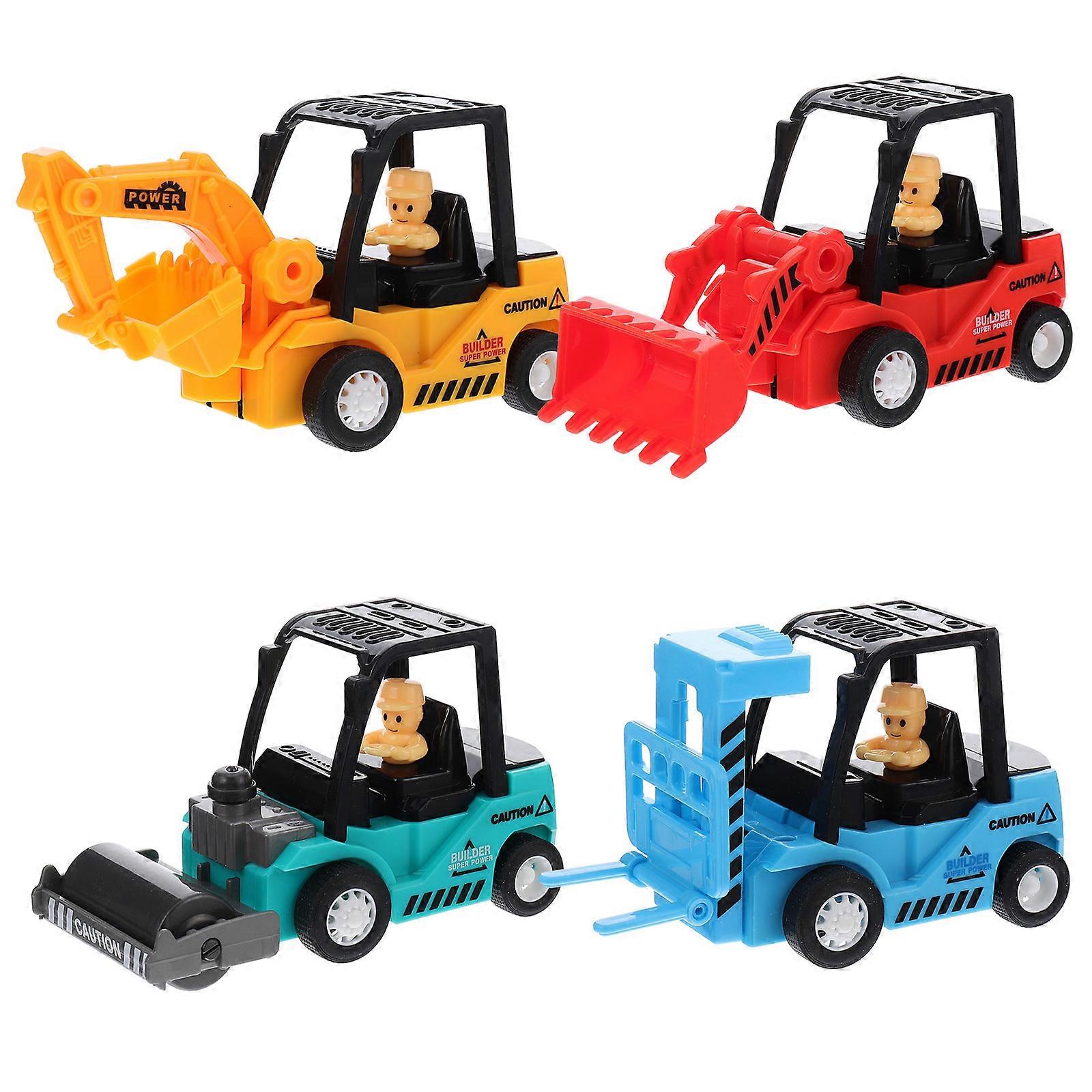 Kids Car Toy Engineering Pushdozer for Kids Use 12Pcs Building Toys