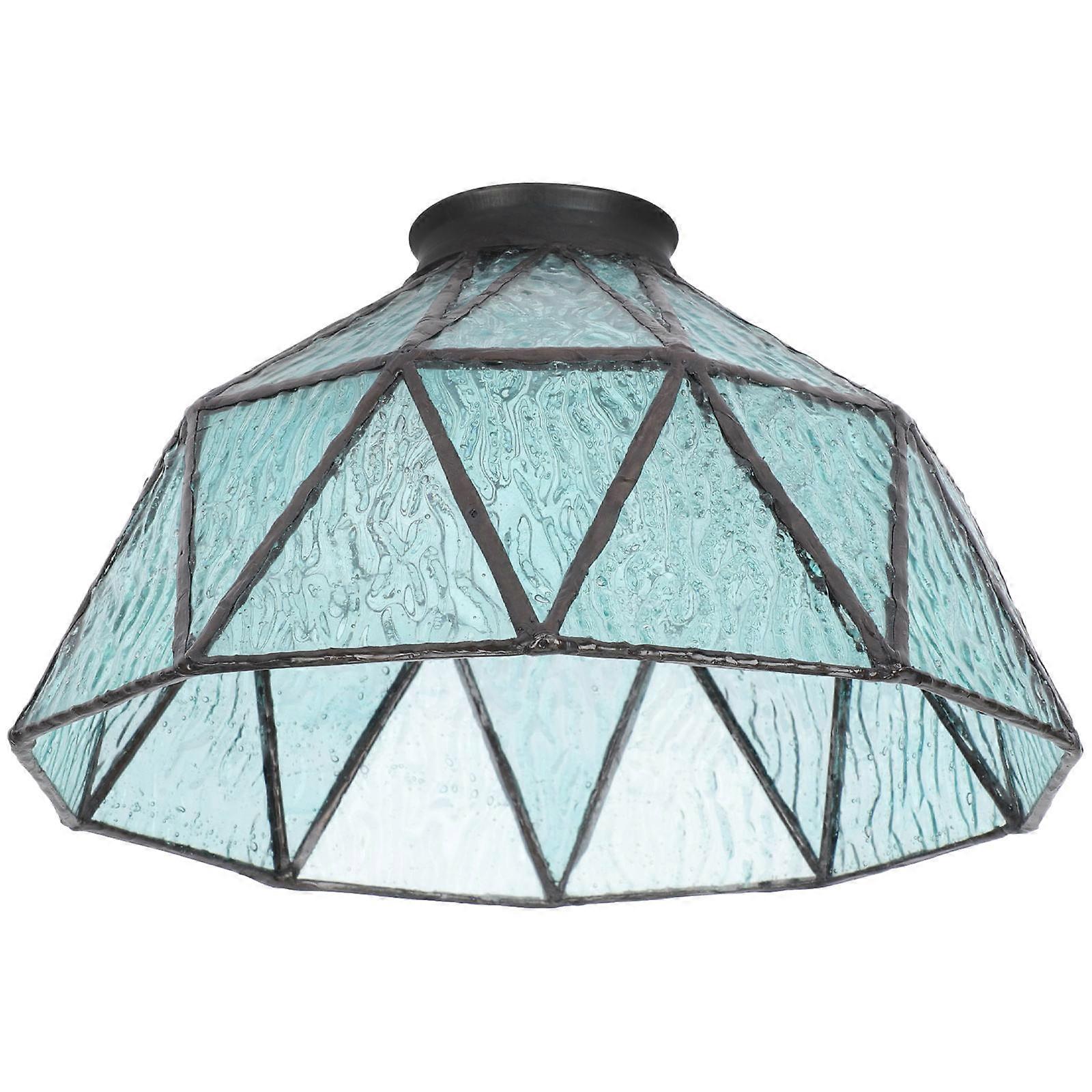Glass Pendant Light Shade Blue Ceiling Light Shade for 3Pcs Pieces