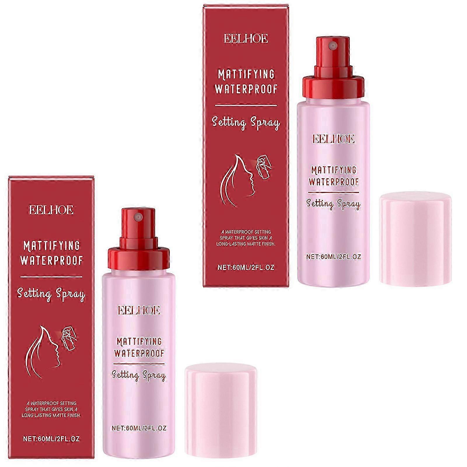 Powder Melting Glass Setting Spray Mattifying Waterproof Setting Spray Ultra-Smooth Finish Setting Mist 2025