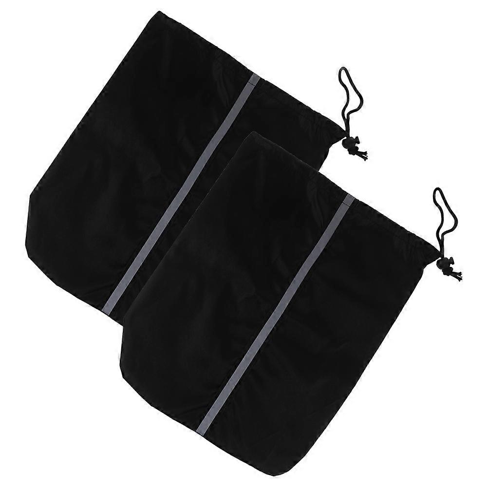 Car Side Mirror Covers Protective Shields for Snow 2Pcs Black Set