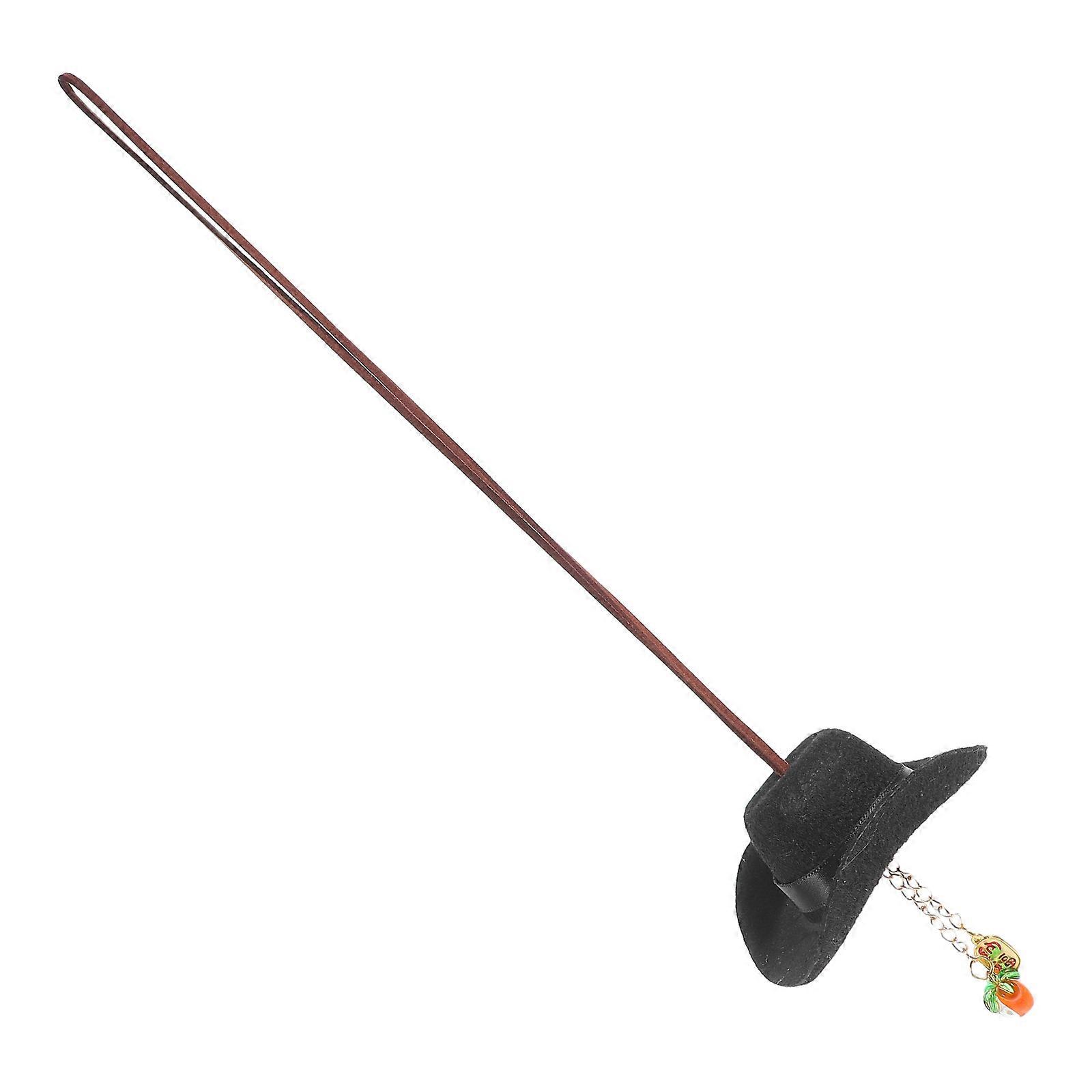 Cowboy Hat Car Charm for Rearview Hanging 2Pcs Handmade Knot Pendant