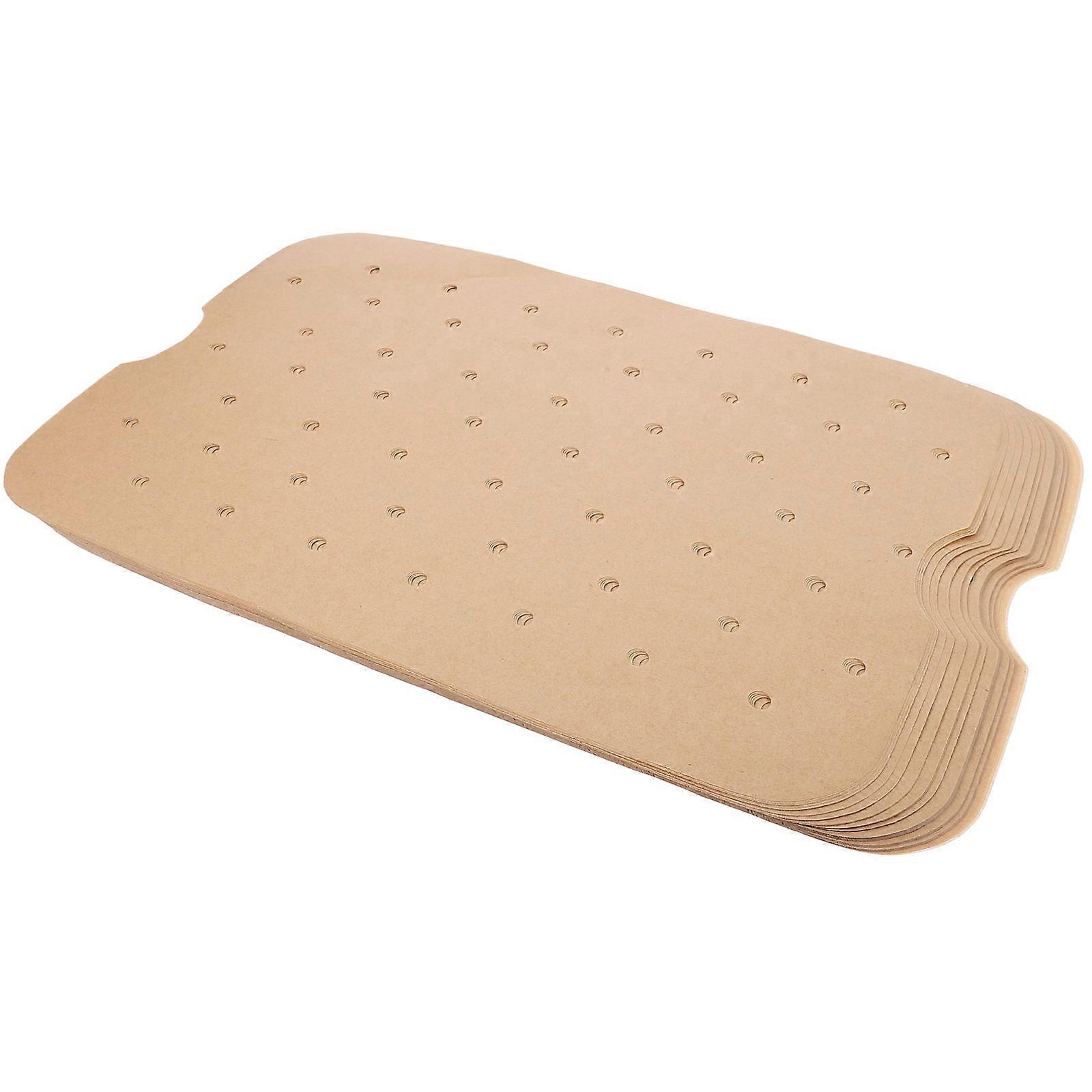 Paper Airfryer Liners Square with Rounded Corners for Cooking Heat Conduction 100Sheets