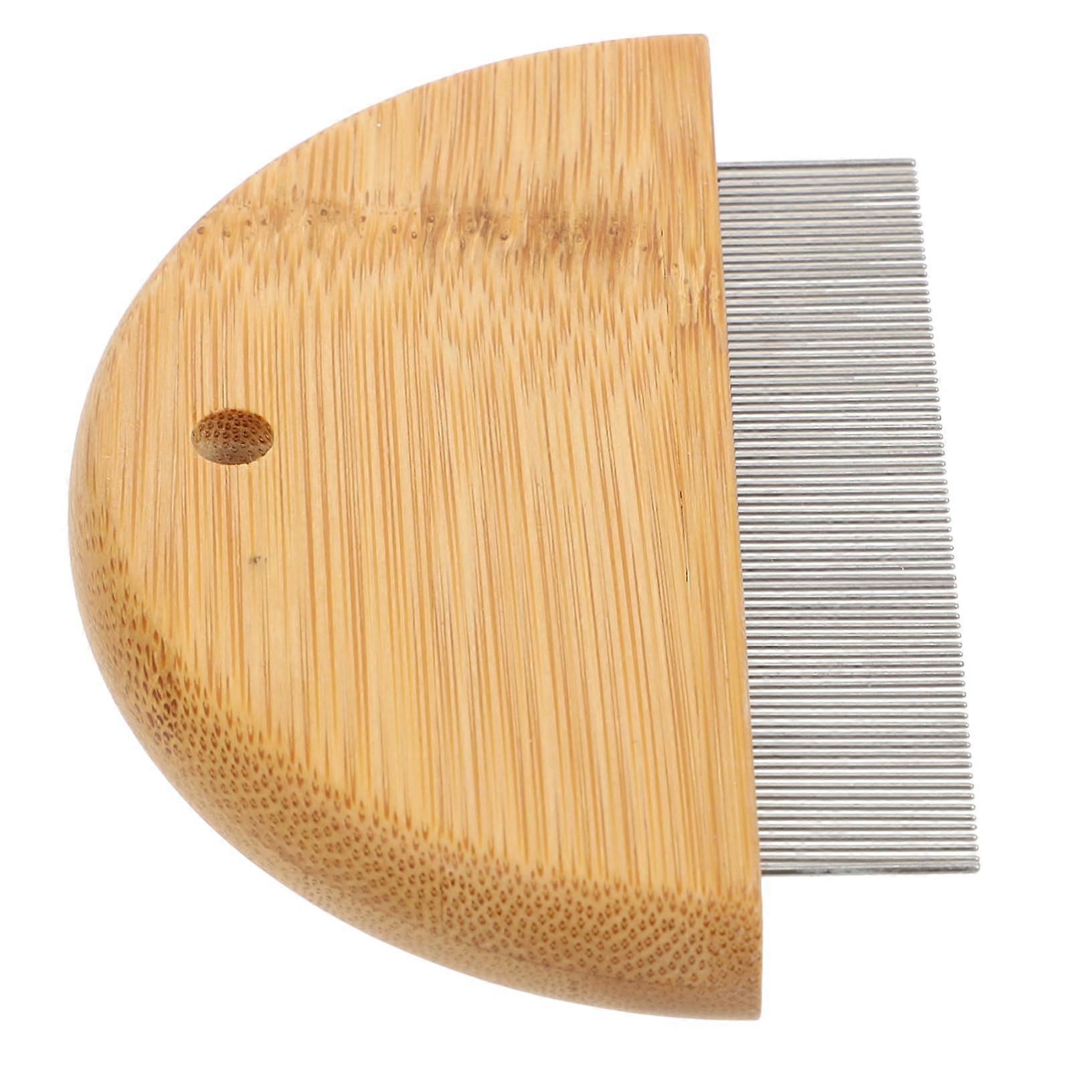 Wooden Pet Comb For Dogs And Cats Ergonomic Fine Teeth Grooming Tool Lightweight Portable
