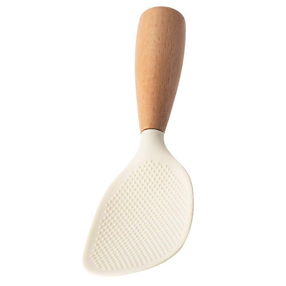 Kitchen Standing Rice Spoon Silicone Paddle for Food Serving 5Pcs