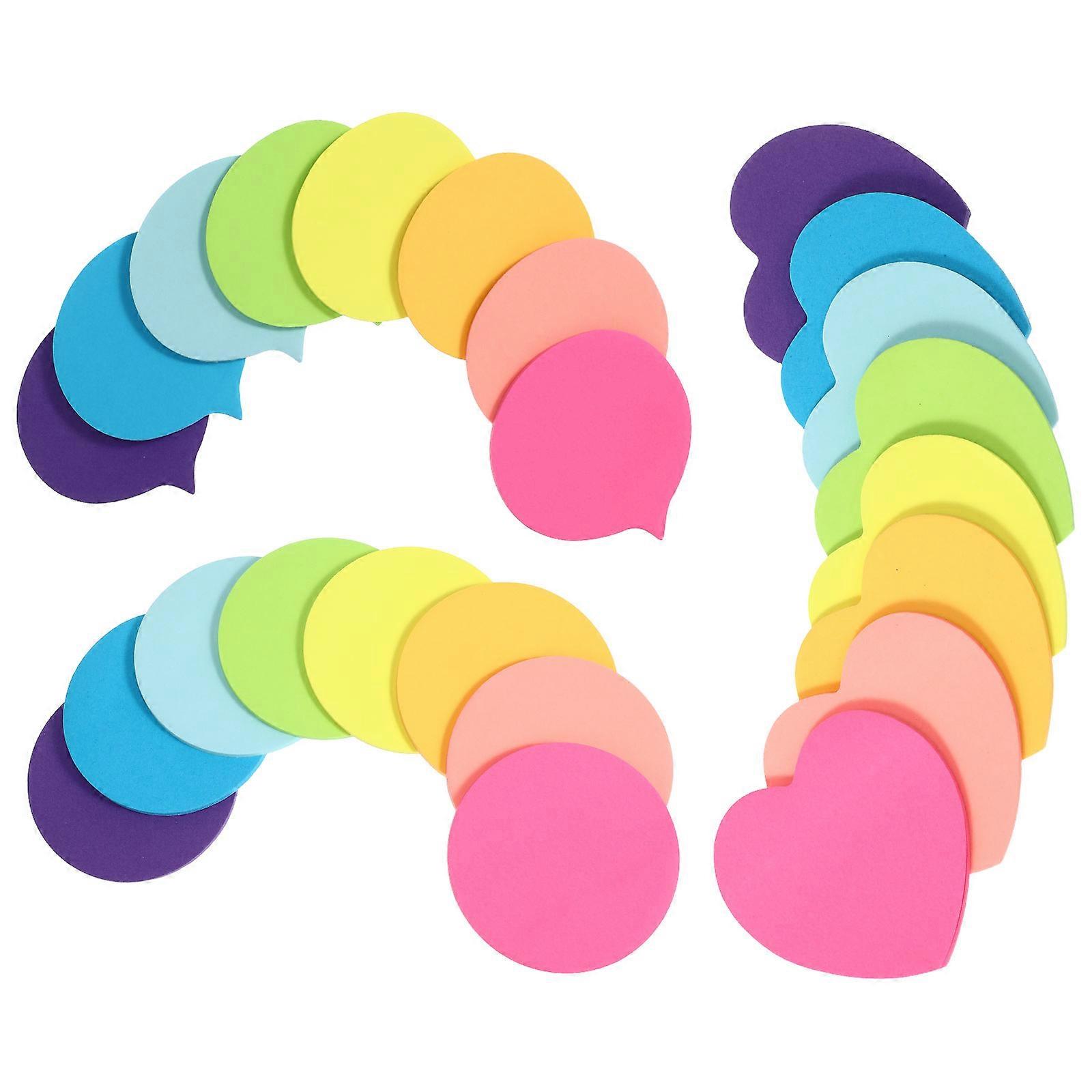 Sticky Paper Memo Holder Mini Notebook for Office 3Pcs 24 Pads Colored