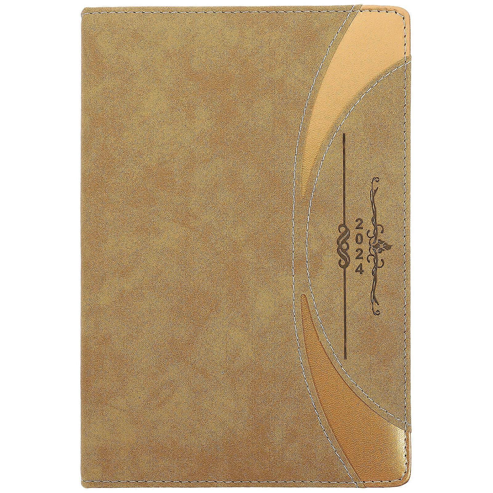 Daily Planner Notepad for Home Use 4Pcs Portable Khaki Paper Notebook