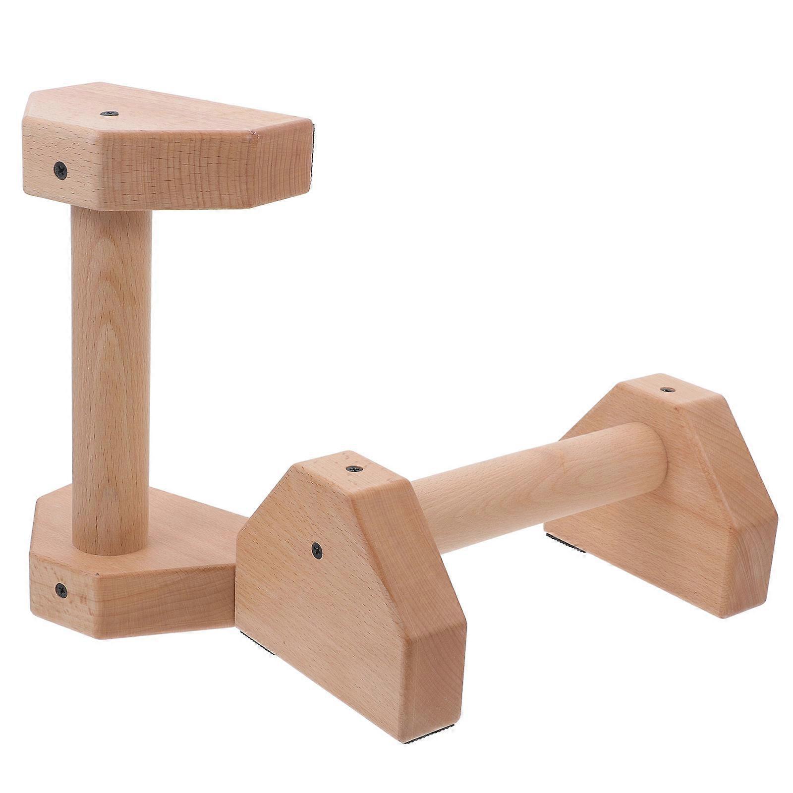 Push Up Bars Wooden Handles for Strength Training 4Pcs Pushup Stands