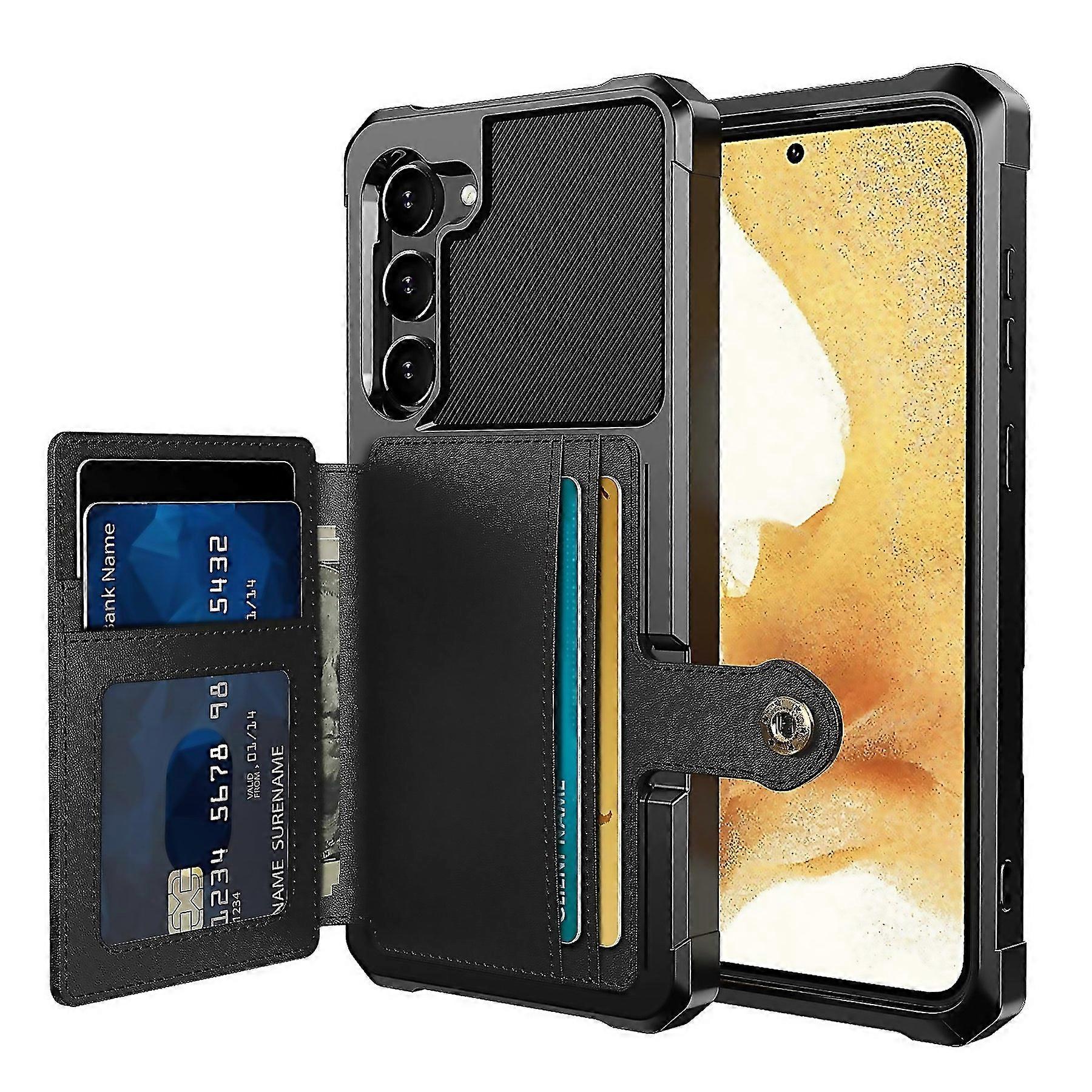 For Samsung Galaxy S23 5g Magnetic Wallet Card Bag Leather Phone