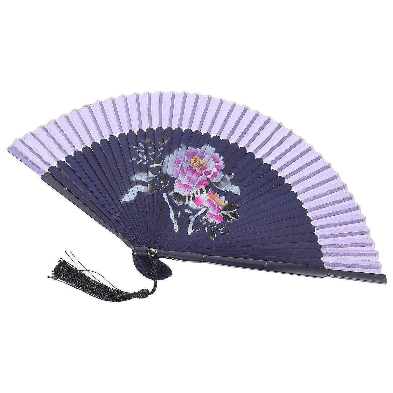 Hand Fan Chinese Style Folding Fan for Decoration 3Pcs with Flower Pattern
