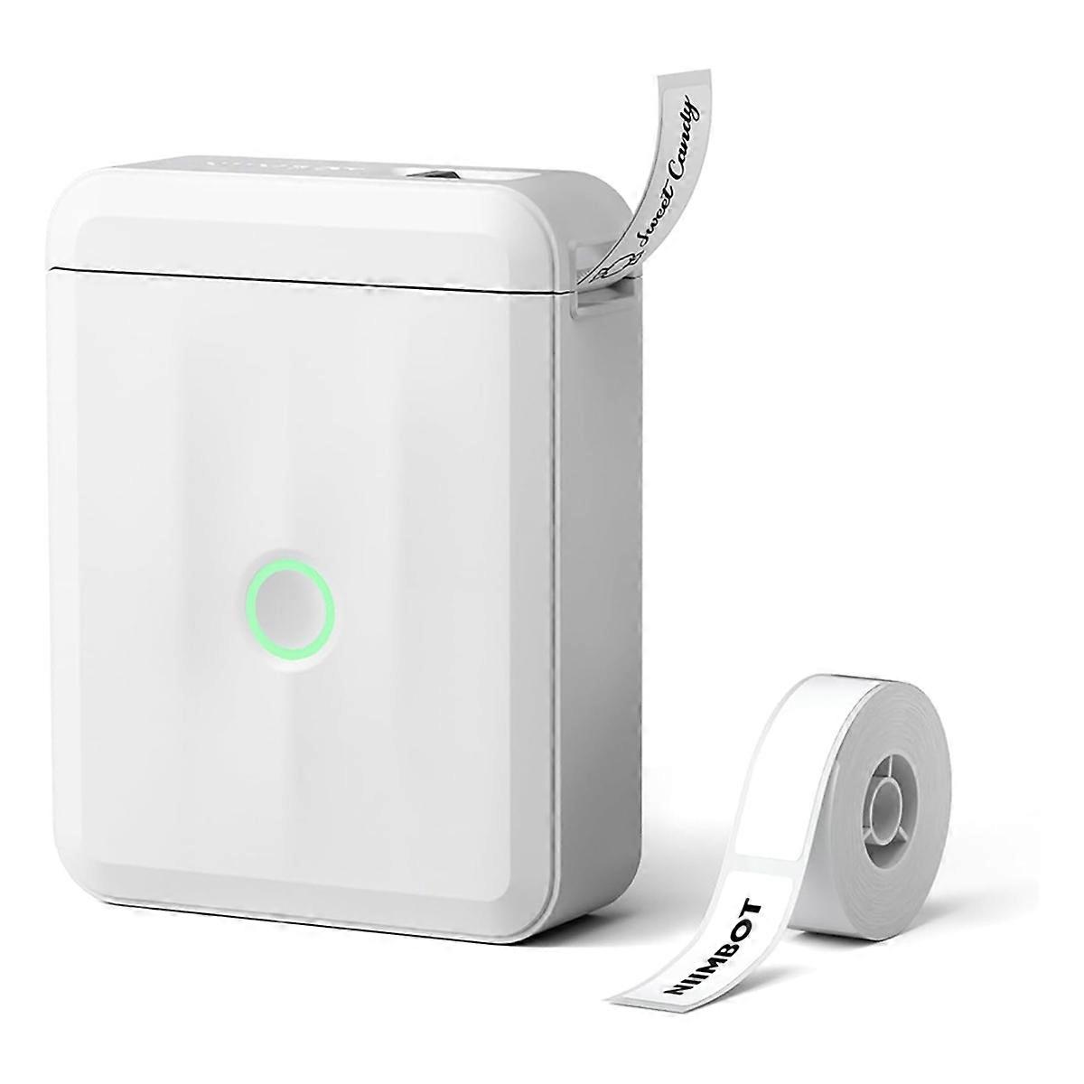 D110 Upgraded Version Mini Label Maker Machine,Portable Bluetooth Thermal Printer,for Office Home Kitchen School, White