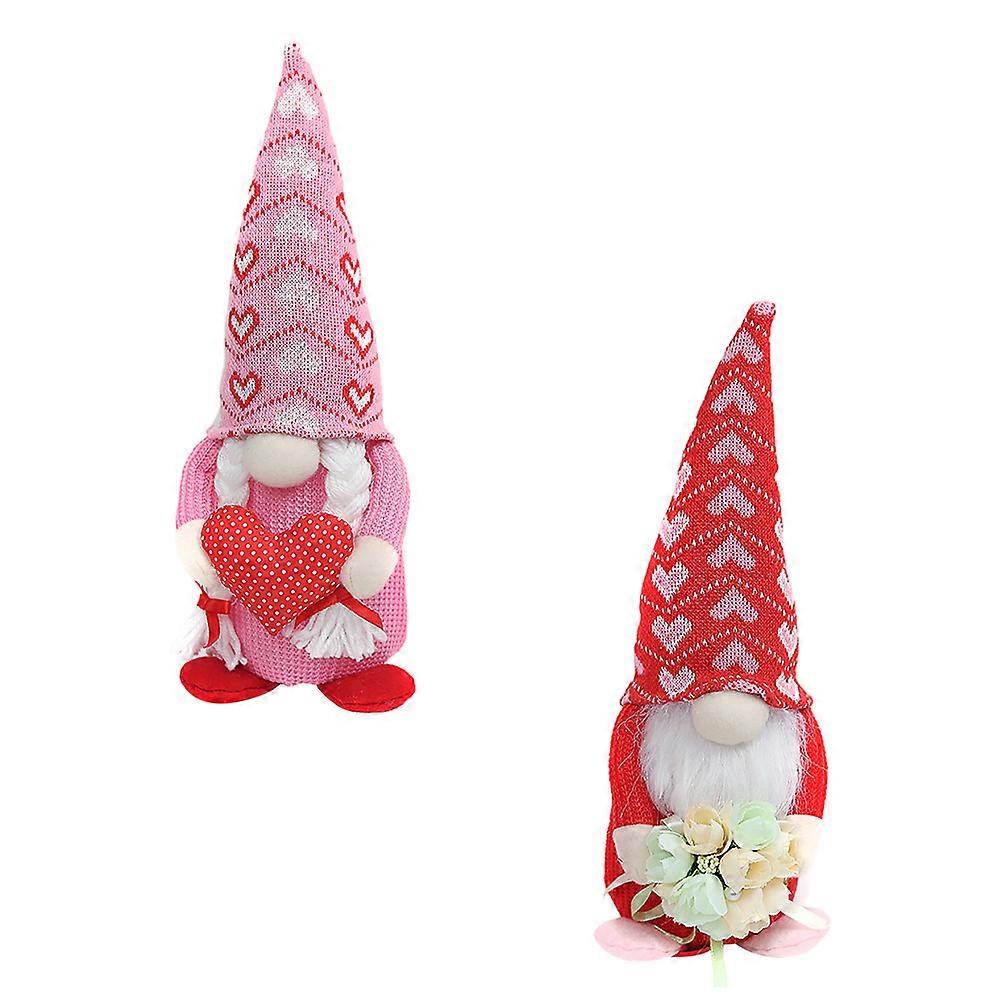 Gnome Doll Decorative Scene Adornment 4Pcs Set