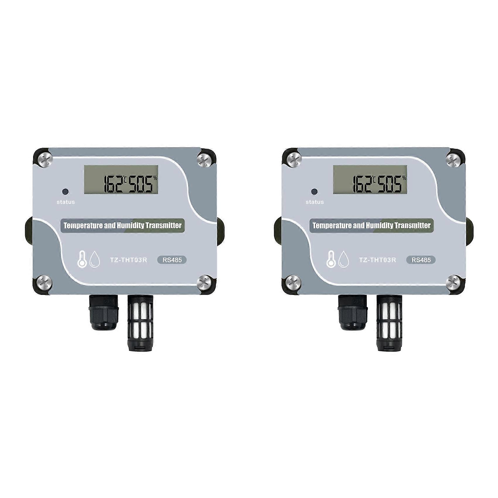2X RS485 Temperature Humidity Sensor Modbus RTU Temp Sensor Digital Industrial Temp and Humidity Transmitter