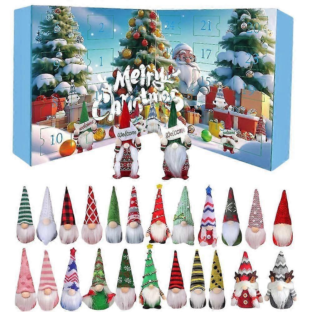 2025 Christmas Gnome Advent Calendar with 24-Day Countdown for All Ages