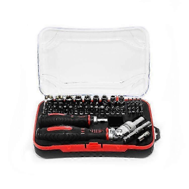 61Pc Precision Screwdriver Motorcycle -V Electronics Multifunctional Repair Tool Holder Wrench Slee