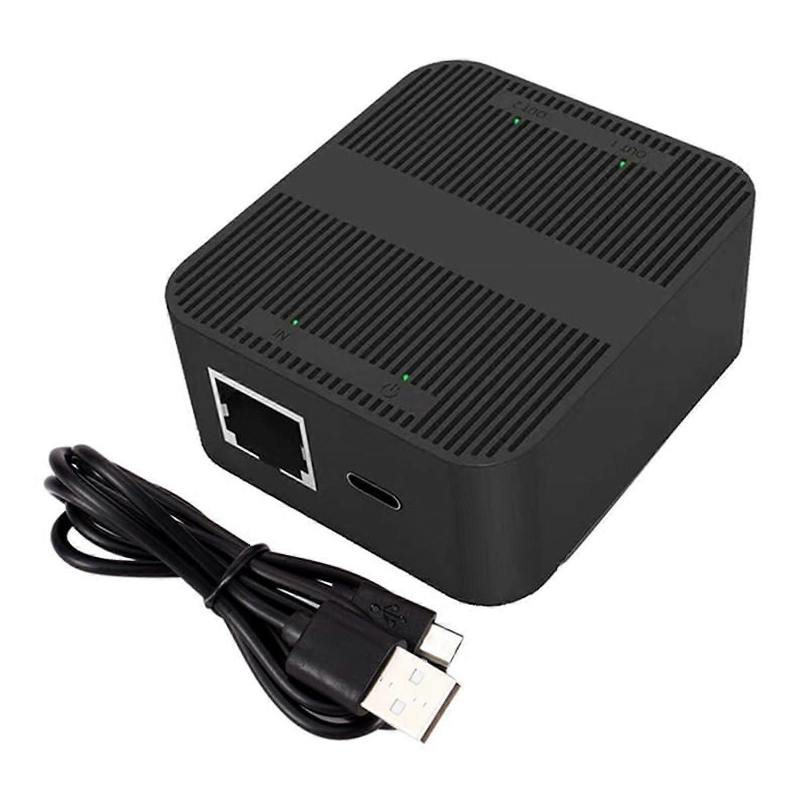 RJ45 Gigabit Ethernet Switch Splitter 1000Mbps Network Cable Selector Mini Network Switch for PC Laptop TV Box Router