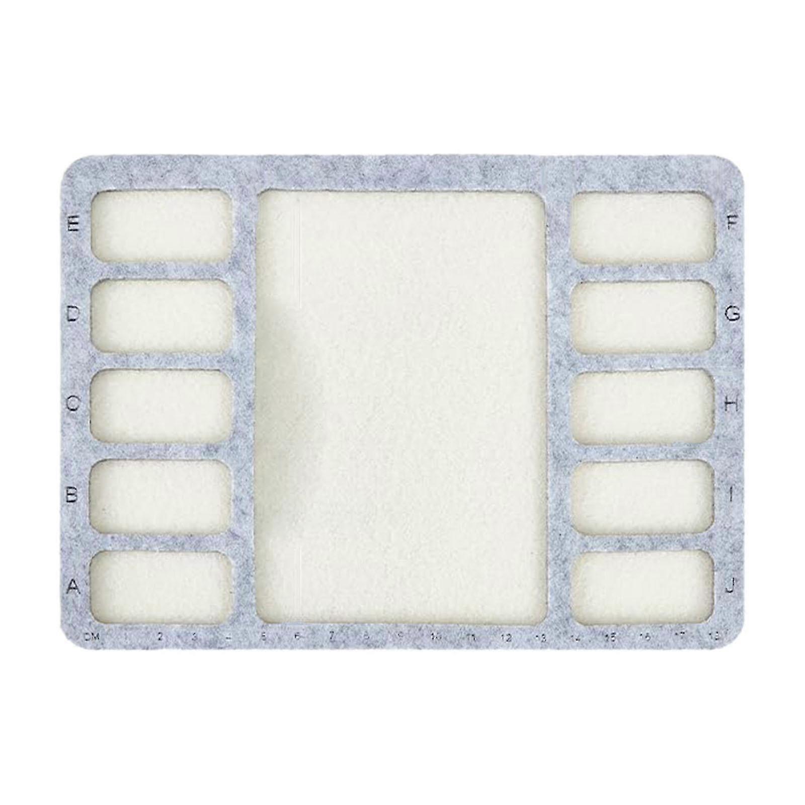 Bead Mat Tray Beading Tool Soft Surface Rectangle Bead Design Board Beading Mat for Necklaces Making Bead Projects Art Crafts 26s