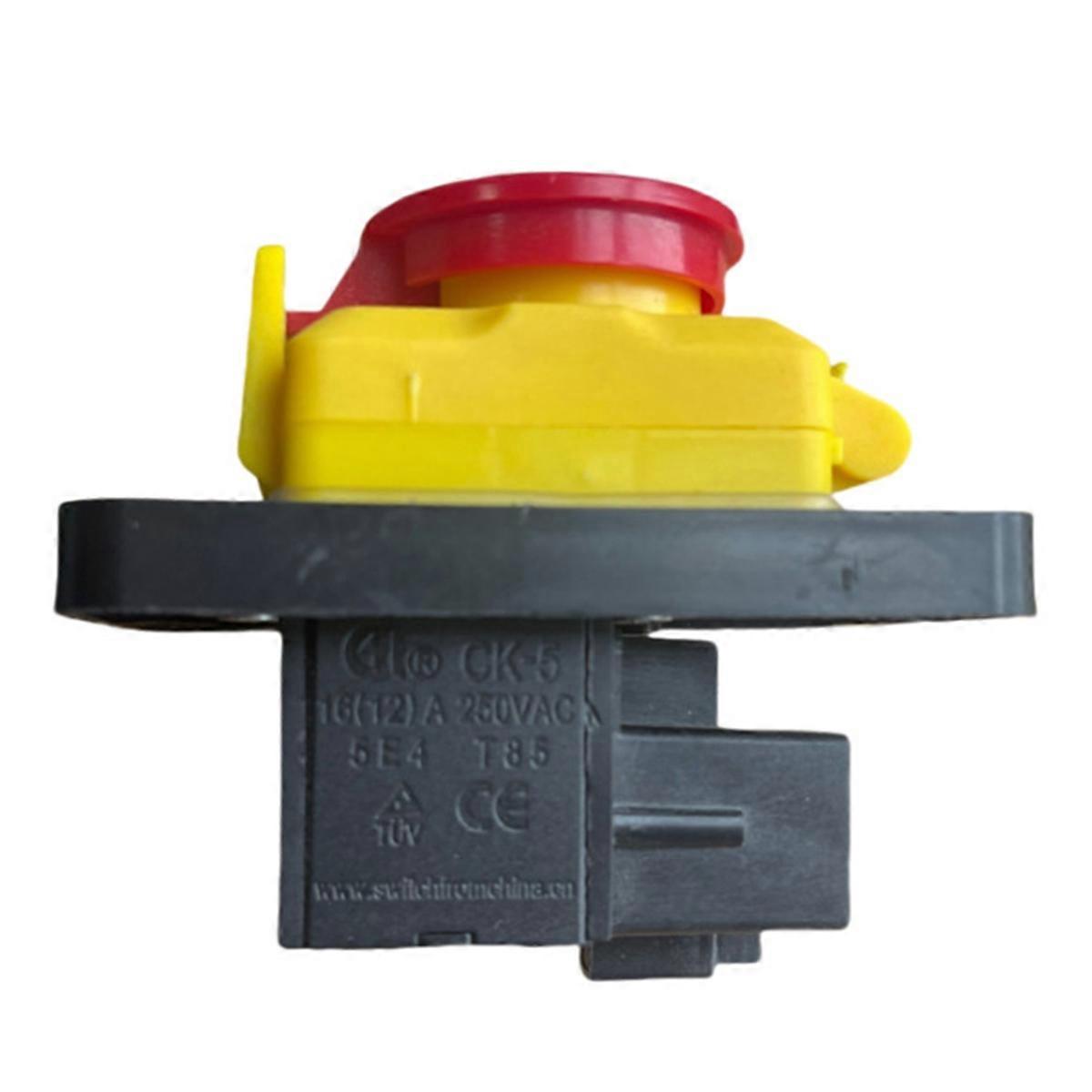 CK5 AC250V 4-Pin Stop No Volt Release Push Button Switch Common to Woodshop and Metalwork Machines